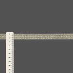 PASSAMANARIA MIÇANGA TRIPLA 1,4cm SEM BENEFICIAMENTO/PRATA/OURO/CHAMPAGNE 20m