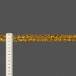 PASSAMANARIA PAETÊ TRANÇADO MENOS FIOS 2,2cm OURO HOLOGRÁFICO 20m