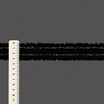 PASSAMANARIA PELUCIADA 3,4cm PRETO/PRATA 20m