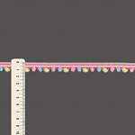 PASSAMANARIA POMPOM 1,4cm AMARELO BEBÊ/ROSA BEBÊ/AZUL BEBÊ 50m