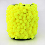 PASSAMANARIA POMPOM 2,5cm AMARELO NEON