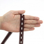 PASSAMANARIA PONTILHADA 1,7cm MARROM/CHAMPAGNE 20m