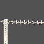 PASSAMANARIA ROCOCÓ 1,7cm CRU 1m