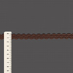 PASSAMANARIA SIANINHA ZIG ZAG 1,4cm MARROM MÉDIO 50m