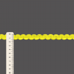 PASSAMANARIA SIANINHA ZIG ZAG 1,5cm AMARELO 10m