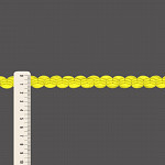 PASSAMANARIA SIANINHA ZIG ZAG 1,5cm AMARELO 10m