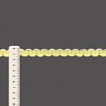 PASSAMANARIA SIANINHA ZIG ZAG 1,5cm AMARELO CLARO 1m