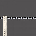 PASSAMANARIA SIANINHA ZIG ZAG 1,5cm PRETO/BRANCO 10m