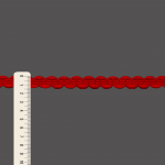 PASSAMANARIA SIANINHA ZIG ZAG 1,5cm VERMELHO 10m