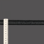 PASSAMANARIA TWEED 2,2cm PRETO/PRATA 20m