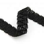 PASSAMANARIA ZIG ZAG JENNY 2,8cm PRETO