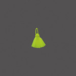 PINGENTE SOLTO 3,8cm AMARELO NEON 50un