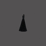 PINGENTE SOLTO 7,1cm PRETO 50un