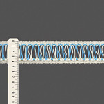 PONTO PALITO DUPLO 4,4cm CHAMPAGNE/AZUL PASTEL