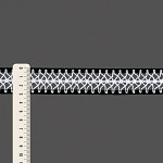 PONTO PALITO W 3cm PRETO/BRANCO 30m