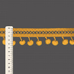 PONTO PALITO X POMPOM 4,5cm AMARELO OURO 30m