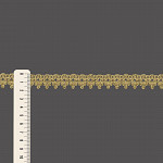 RENDA BICO 1,8cm BEGE/OURO 30m