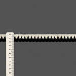 RENDA BICO 2cm CHAMPAGNE/PRETO 30m
