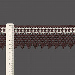RENDA BICO 6,2cm MARROM/CHAMPAGNE 30m