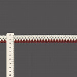 RENDA BICO ONDULADO 2cm CHAMPAGNE/AVELÃ/LARANJA ARAGON 50m