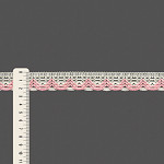 RENDA BICO ONDULADO HADASSA 2,3cm CHAMPAGNE/ROSA CLARO 30m