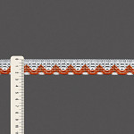 RENDA BICO ONDULADO HADASSA 2,3cm SEM BENEFICIAMENTO/LARANJA 30m