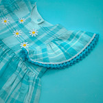 RENDA BICO POMPOM 1,2cm AZUL BEBÊ 30m