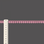 RENDA BICO POMPOM 1,2cm ROSA BEBÊ 10m