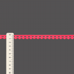 RENDA BICO POMPOM 1,2cm ROSA NEON 10m