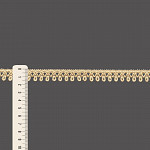 RENDA BICO ZIG ZAG 1,5cm AREIA ESCURO 50m