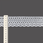 RENDA BOLINHA 4,7cm BRANCO 10m