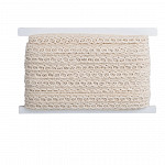 RENDA BOLINHA ESTREITA 1,3cm CRU