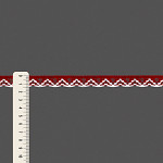 RENDA BOLINHA MÉDIA 1,4cm VERMELHO/SEM BENEFICIAMENTO 30m