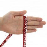 RENDA BOLINHA MÉDIA 1,4cm VERMELHO/SEM BENEFICIAMENTO 30m