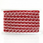 RENDA BOLINHA MÉDIA 1,4cm VERMELHO/SEM BENEFICIAMENTO 30m