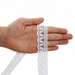 RENDA BOLINHA SOFT 2,5cm BRANCO 10m