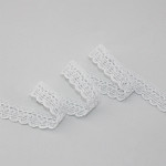 RENDA CORAÇÃO ZIG ZAG CUORE 2,4cm BRANCO 30m