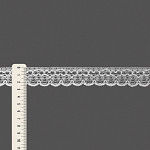 RENDA CORAÇÃO ZIG ZAG CUORE 2,5cm BRANCO