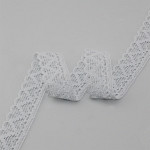 RENDA CORAÇÃO ZIG ZAG CUORE 3,5cm BRANCO
