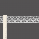 RENDA CORAÇÃO ZIG ZAG CUORE 3,6cm BRANCO 30m