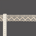 RENDA CORAÇÃO ZIG ZAG CUORE 3,6cm CRU 30m