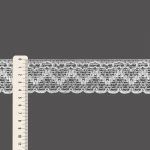 RENDA CORAÇÃO ZIG ZAG CUORE 4,4cm BRANCO 10m