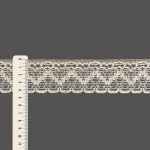 RENDA CORAÇÃO ZIG ZAG CUORE 4,4cm CRU 10m