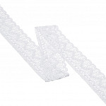 RENDA CORAÇÃO ZIG ZAG CUORE 4,9cm BRANCO