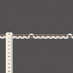 RENDA CROCHÊ FLOR 1,2cm CAMURÇA CLARO/CHAMPAGNE 30m