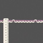 RENDA CROCHÊ FLOR 1,2cm ROSA/CHAMPAGNE 30m