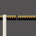 RENDA CROCHÊ FLOR 2,7cm AMARELO BEBÊ/BEGE/PRETO 30m
