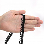 RENDA DOMINIQUE 1,3cm PRETO 30m