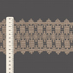 RENDA ENTREMEIO BOLINHA 9,3cm CAMURCA CLARO 30m