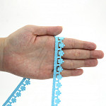 RENDA FLOR 1,6cm AZUL BEBÊ 30m